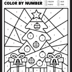 Free Colornumber Christmas Worksheet, Download Free Color With Regard To Christmas Color By Code Worksheets