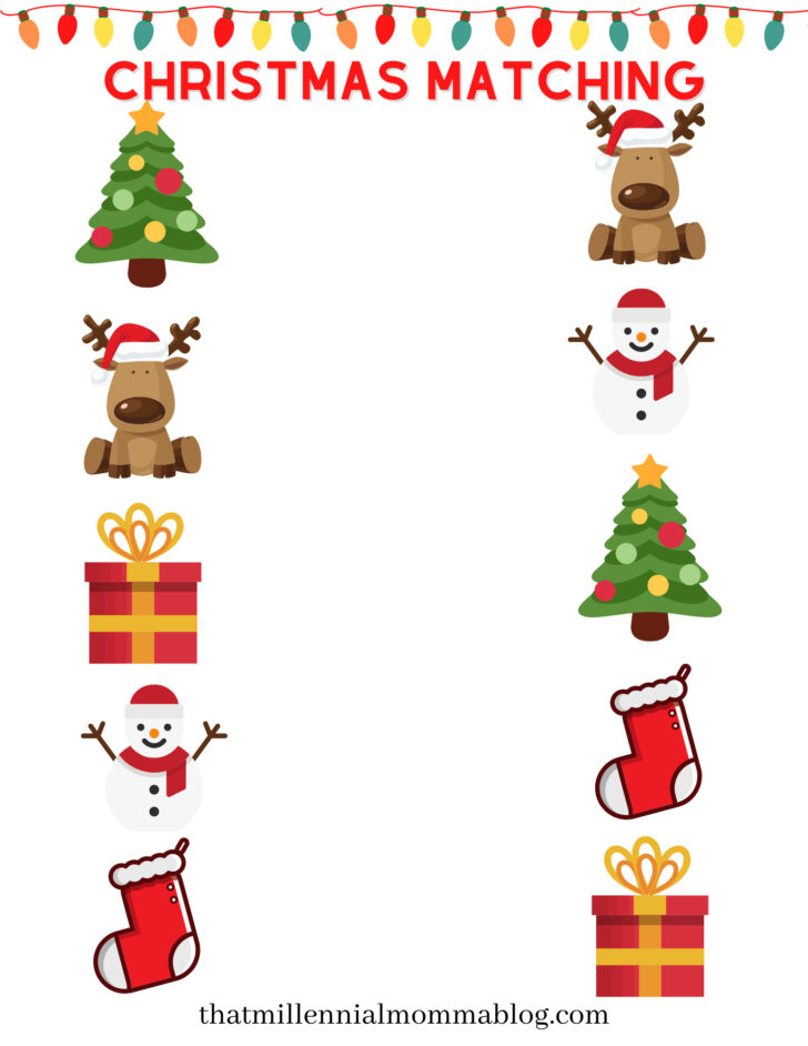 Christmas Worksheets For Pre-K