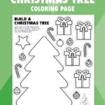 Free Printable Build A Christmas Tree Craft   Pjs And Paint Pertaining To Build A Christmas Tree Worksheets