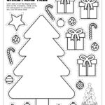Free Printable Build A Christmas Tree Craft   Pjs And Paint Throughout Free Christmas Tree Worksheets