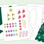 Free Printable Build A Christmas Tree Cutout   Favorite Printables Within Build A Christmas Tree Worksheets