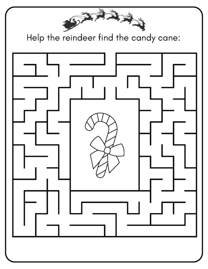 Christmas Printable Activity Worksheets