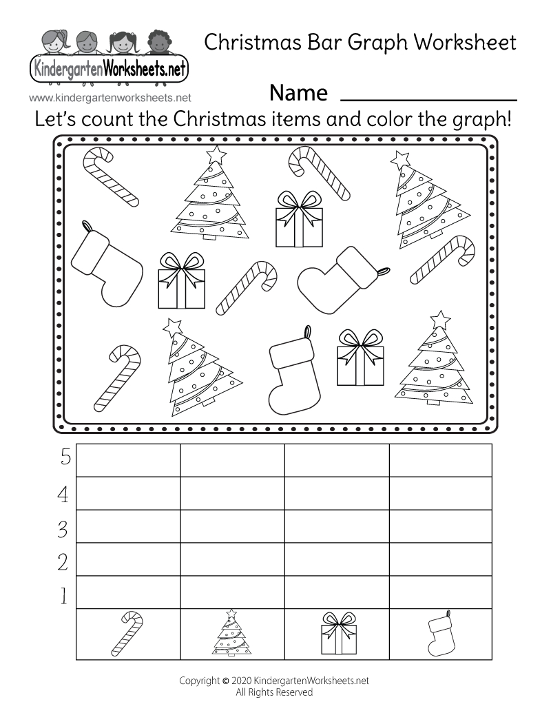 Free Printable Christmas Bar Graph Worksheet for Christmas Bar Graph Worksheets