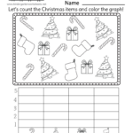 Free Printable Christmas Bar Graph Worksheet Inside Christmas Graphing Worksheets Free