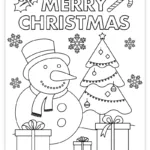 Free Printable Christmas Coloring Page For Kids   Pjs And Paint Regarding Merry Christmas Coloring Worksheets