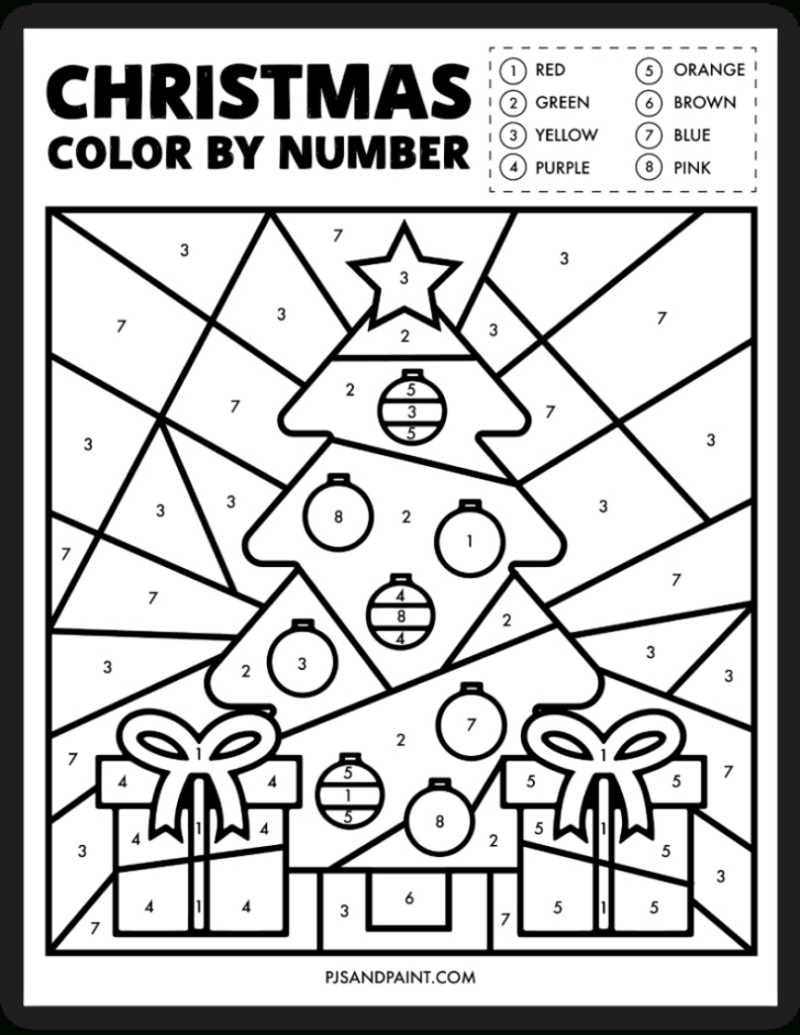 Color by Number Worksheets For Kindergarten Christmas Color by Number Worksheets For Kindergarten Christmas