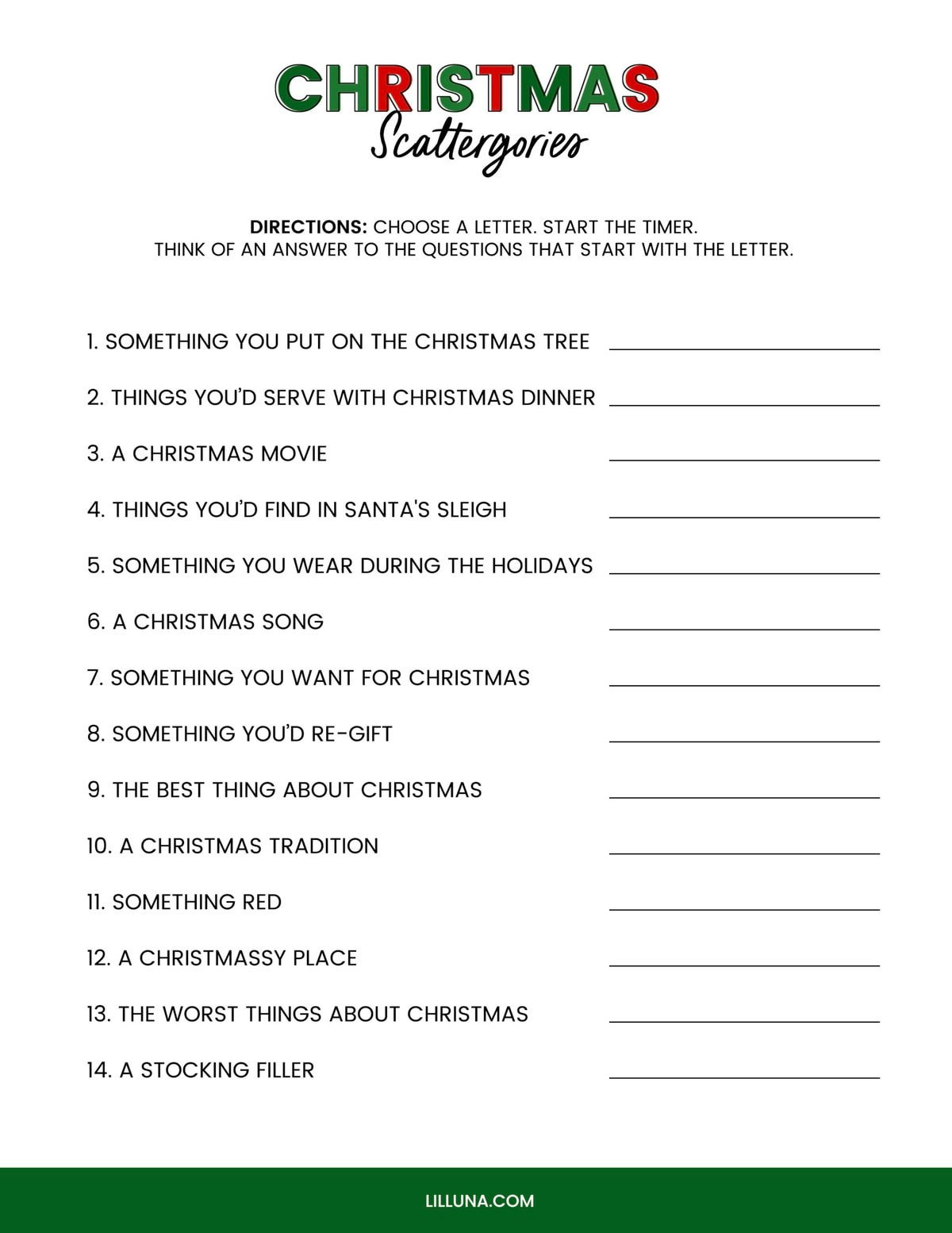 Free Printable Christmas Games {4 Freebies} | Lil&amp;#039; Luna for Christmas Game Worksheets Printable