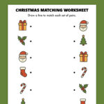 Free Printable Christmas Matching Worksheet   Pjs And Paint Pertaining To Free Printable Christmas Matching Worksheets
