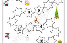 Free Printable Christmas Math Activity Worksheet | Maths Missing with Christmas Missing Number Worksheets