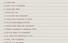 Free Printable Christmas Songs Scramble Puzzle pertaining to Christmas Song Riddles Worksheets