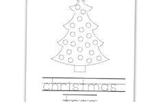 Free Printable Christmas Tracing Worksheets For Kids - The Craft throughout Christmas Tree Tracing Worksheets