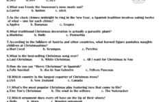 Free Printable Christmas Trivia Quiz within Christmas Trivia Worksheets