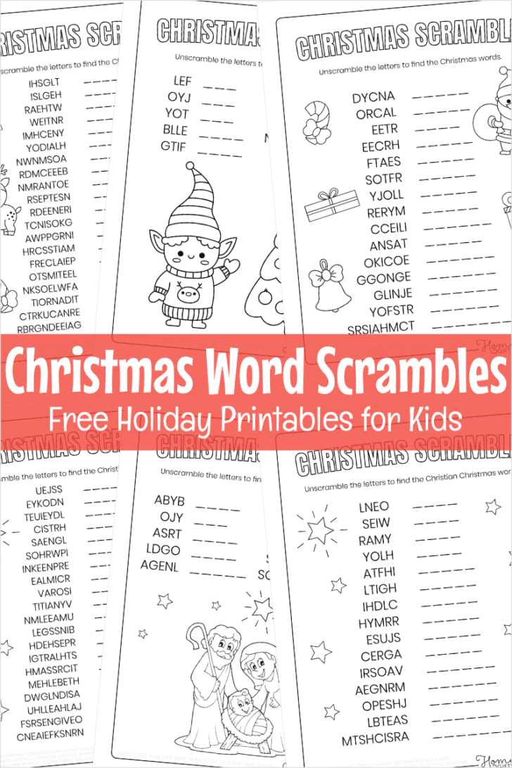Christmas Word Scramble Worksheets Answers Christmas Word Scramble Worksheets Answers