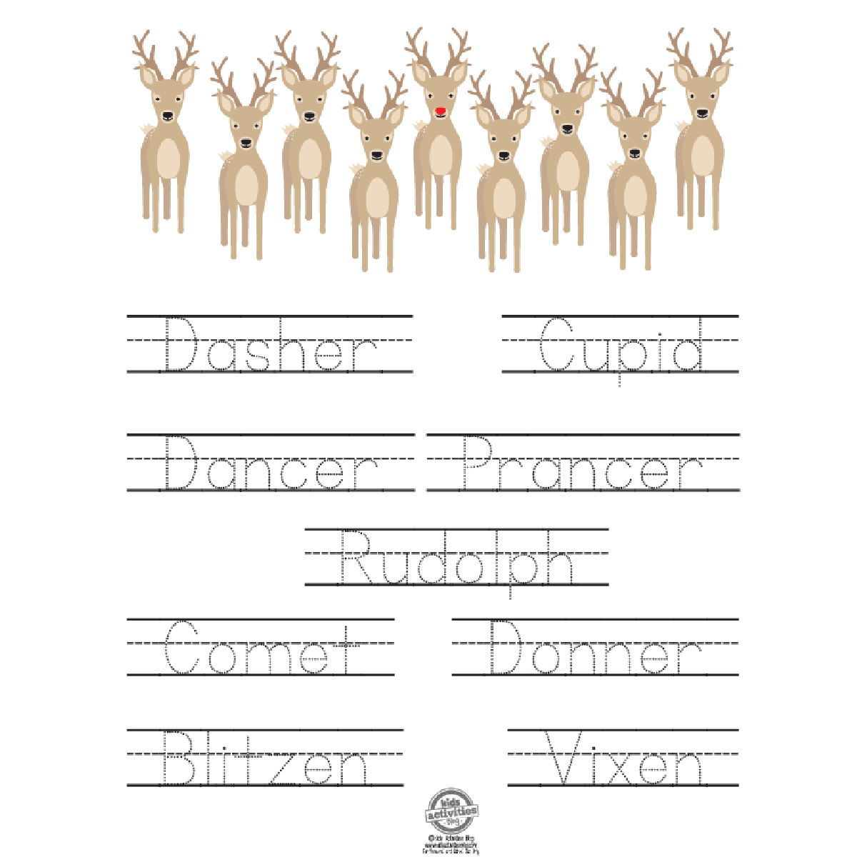 Free Printable Christmas Writing Practice Worksheets | Kids regarding Christmas Writing Worksheets Printable