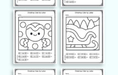 Free Printable Colorletter Christmas Worksheets – The Artisan Life within Kindergarten Christmas Letter Worksheets
