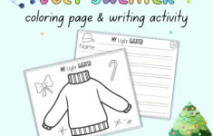 Free Printable Design An Ugly Sweater Activity - The Artisan Life intended for Design Your Own Ugly Christmas Sweater Worksheets