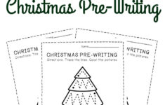 Free Printable Pre-Writing Christmas Preschool Worksheets with Christmas Pre Writing Worksheets