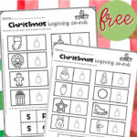 Free Worksheets Christmas Beginning Sounds Regarding Beginning Sounds Christmas Worksheets