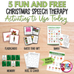 Fun And Free Christmas Speech Therapy Activities   Speechzella Throughout Christmas Speech Therapy Worksheets