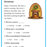 Grade 3 Christmas Comprehension Worksheets Worksheets Pertaining To 3Rd Grade Christmas Reading Comprehension Worksheets