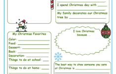 Grade 4 Christmas Worksheets with regard to All About Christmas Worksheets