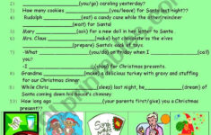 Grammar And Christmas - Esl Worksheetsofiateach inside Christmas Grammar Worksheets