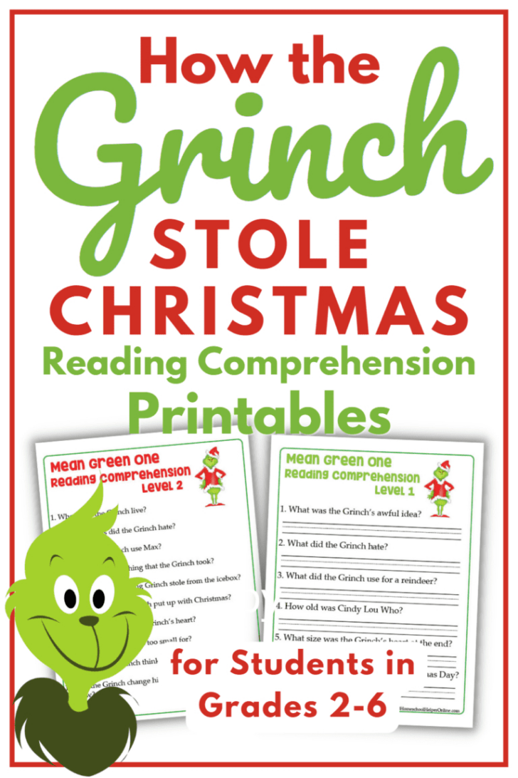 How the Grinch Stole Christmas Worksheets How the Grinch Stole Christmas Worksheets