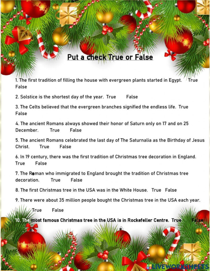 History of Christmas Worksheets History of Christmas Worksheets