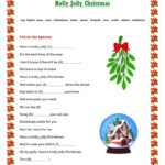 Holiday Christmas Carol Lyric Gap Fi…: English Esl Worksheets Pdf In Christmas Song Lyrics Worksheets