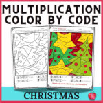 Holiday Christmas Multiplication Color By Number Worksheets Regarding Christmas Multiplication Color By Number Printable Worksheets