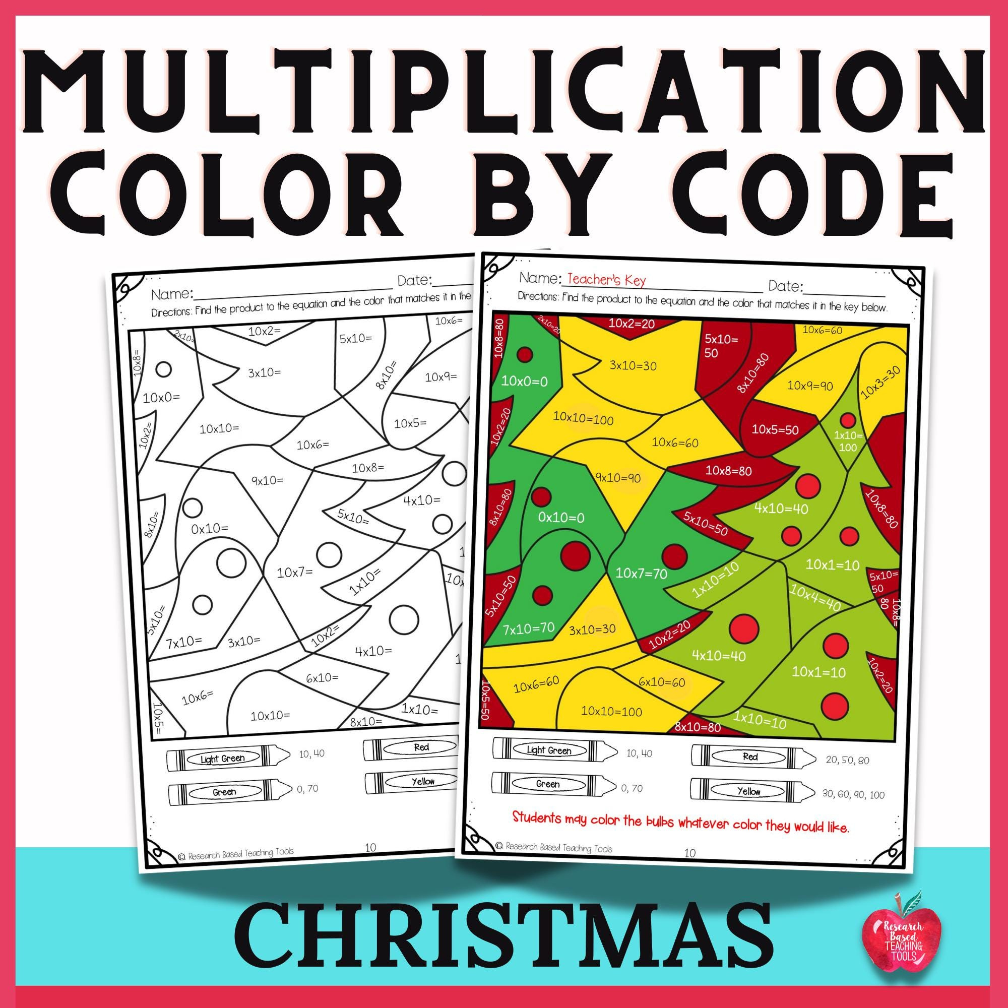 Holiday Christmas Multiplication Color-By-Number Worksheets regarding Christmas Multiplication Color by Number Printable Worksheets