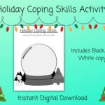 Holiday Coping Skills | Coping Skills Worksheet | Coloring Pages With Regard To Coping Skills Christmas Counseling Worksheets Free