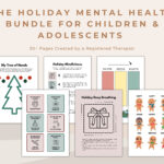 Holiday Mental Health Activities: Christmas Counseling Worksheets Inside Christmas Mental Health Worksheets
