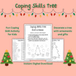 Holiday Print | Coping Skills Worksheet | Coping Skills Tree Throughout Coping Skills Christmas Counseling Worksheets Free