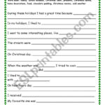 How I Spent My Christmas Holidays   Esl Worksheetmarymary7591 With All About My Christmas Worksheets