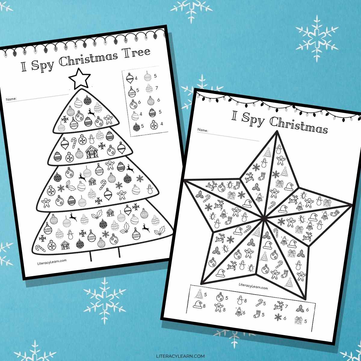 I Spy Christmas - Free Printables! - Literacy Learn intended for I Spy Christmas Worksheets