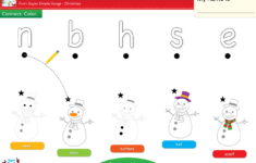 I'M A Little Snowman Worksheet - Lowercase Letter Matching - Super with Christmas Letter Matching Worksheets