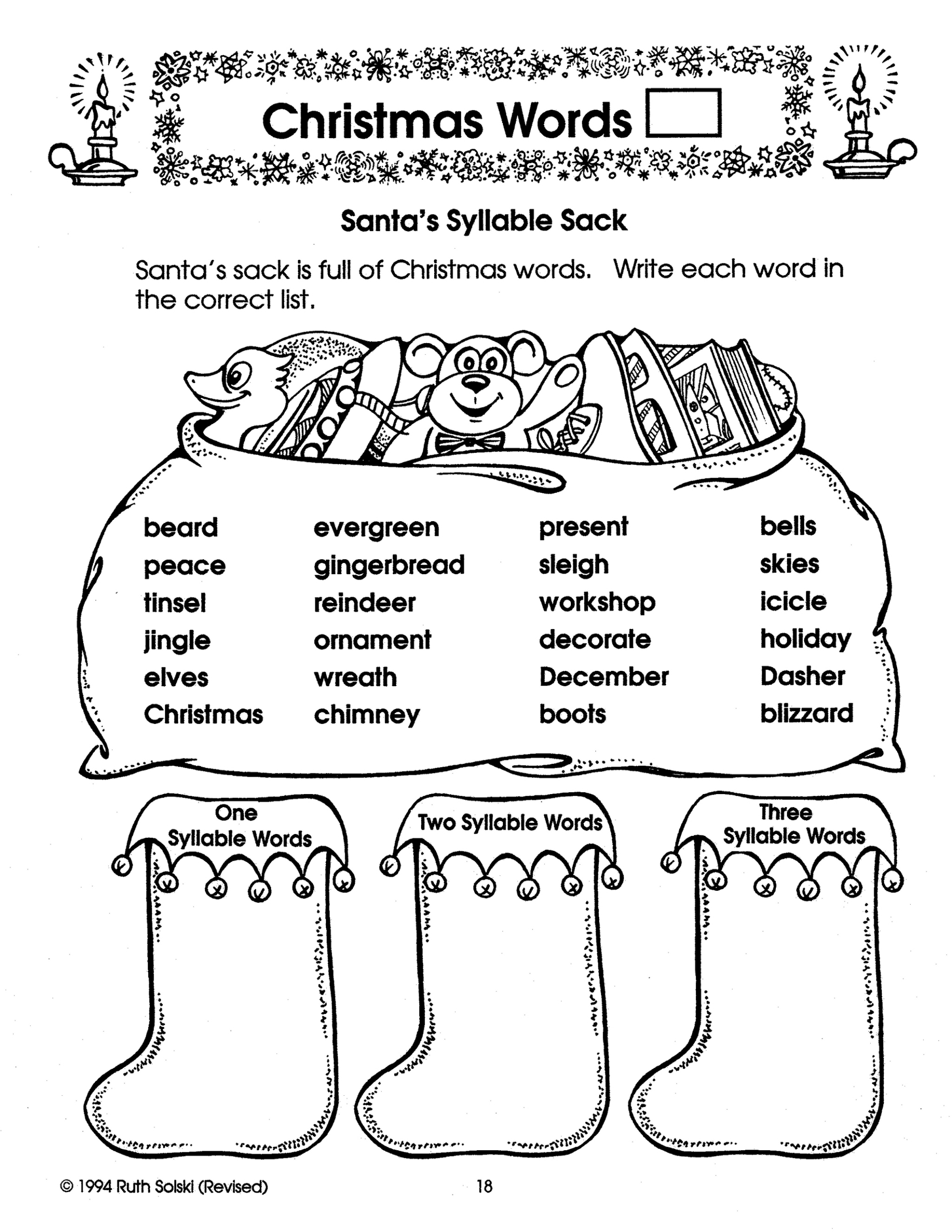 Its Christmas Time Grade 3 - Worksheets Library regarding Christmas Worksheets For 3Rd Grade