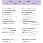 Jingle Bells Worksheet   Fill In The Blanks   Super Simple Regarding Christmas Songs Worksheets Printable