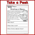 K 2 Reading Practice Christmas Passages, Christmas In Mexico With Regard To Christmas In Mexico Worksheets