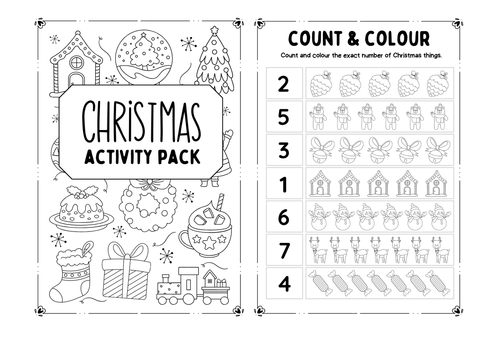 Kids&amp;#039; Christmas Activities: Free Printable Activity Booklet within Children&amp;amp;#039;s Christmas Worksheets Printable