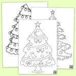 Kostenlose Ausmalbilder Von Weihnachtsbäumen Für Kinder Regarding Christmas Tree Coloring Worksheets