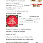 Listening To A Christmas Song Worksheet   Worksheets Library Inside Christmas Song Worksheets With Pictures