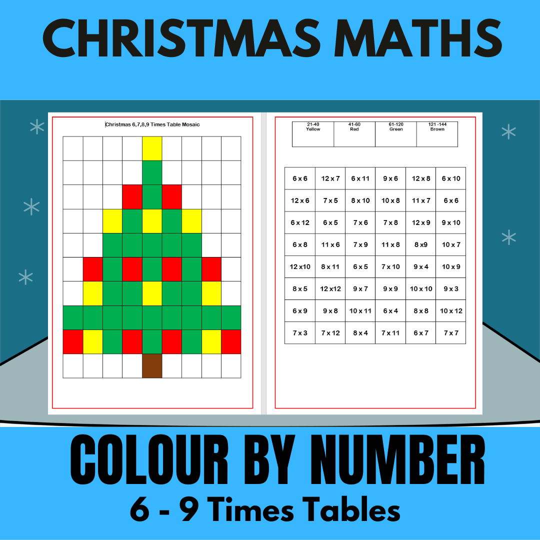 Mash &amp;gt; Christmas &amp;gt; Christmas Maths-Colournumber inside Christmas Times Tables Worksheets
