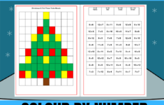 Mash > Christmas > Christmas Maths-Colournumber with regard to Times Tables Christmas Worksheets