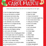 Match The Christmas Carol Game (Free Printable!)   Play Party Plan In Christmas Song Challenge Worksheets