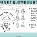 Math And Language Arts Holiday Christmas Practice Worksheets And Inside Free Printable Christmas Language Arts Worksheets