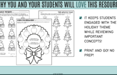 Math And Language Arts Holiday Christmas Practice Worksheets And inside Free Printable Christmas Language Arts Worksheets