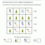 Math Christmas Activities 4Th Grade Inside Free Printable Christmas Worksheets For 4Th Grade