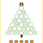 Math Christmas Tree Puzzle Online + Worksheets 🎄 Regarding Christmas Tree Addition Worksheets